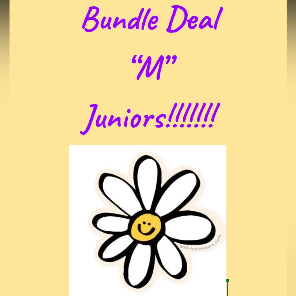 Bundle of Junior’s “M” 4 rompers, 2 skirts, 1 jumper, 1 dress